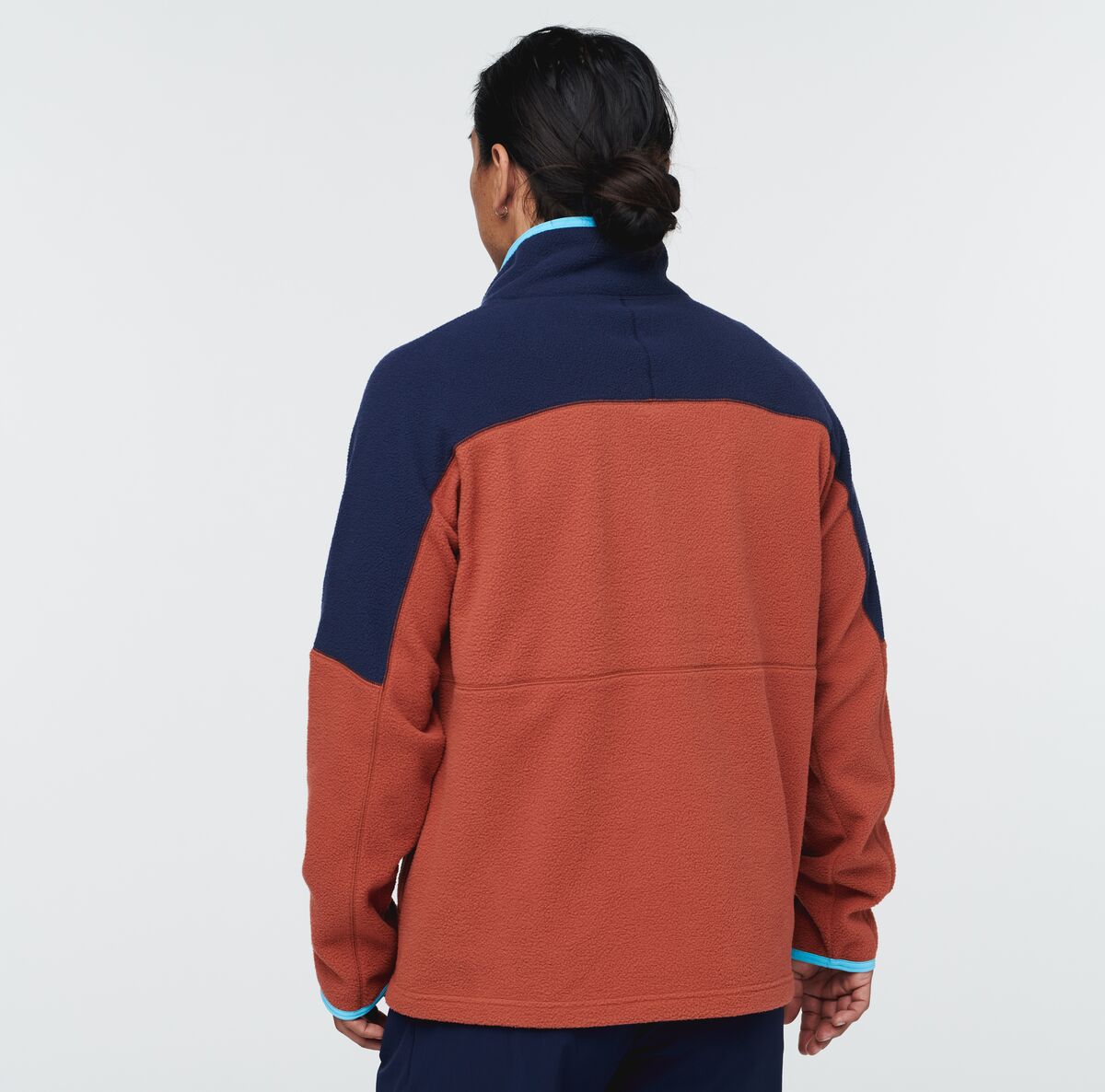 Abrazo Half-Zip Fleece Jacket - Men's, Maritime/Spice, Model Mario
