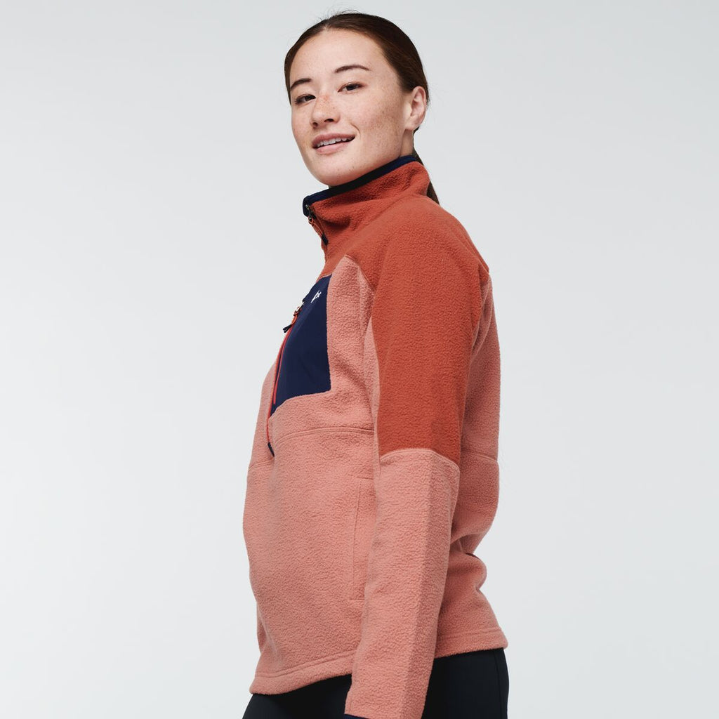 Abrazo Half-Zip Fleece Jacket - Women's, Spice/Earthen, Model Aya