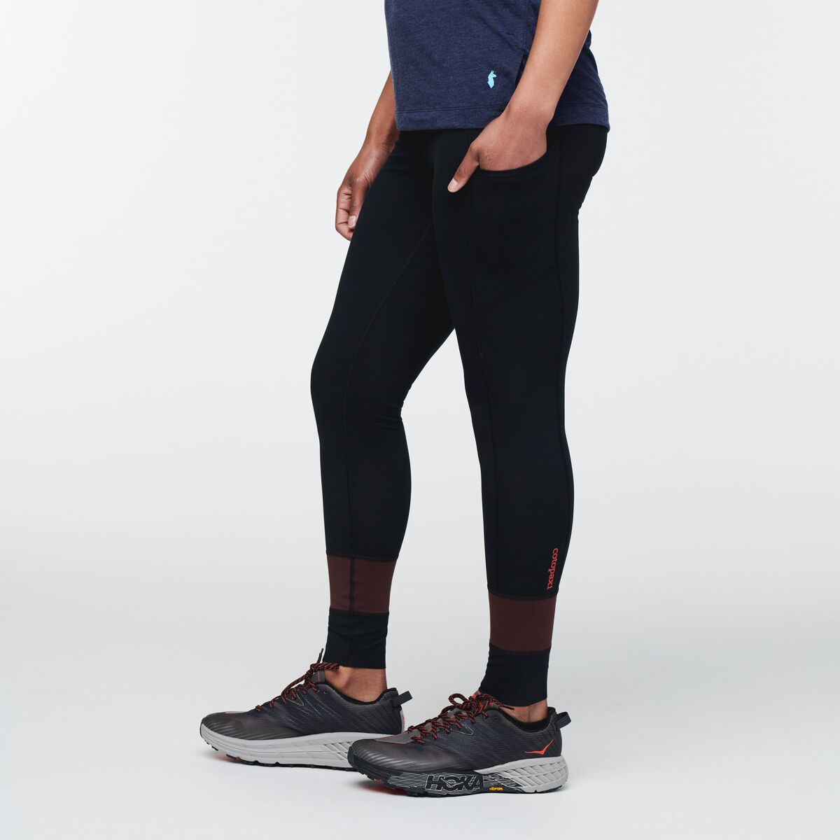 Cerro Travel Tight - Women's, Black, Model Callie