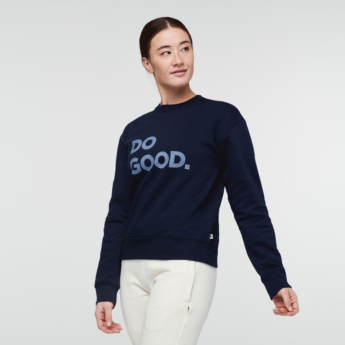 Do Good Crew Sweatshirt - Women's, Maritime, Model Aya