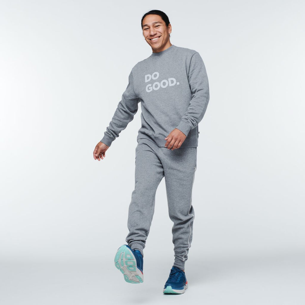 Do Good Crew Sweatshirt - Men's, Heather Grey, Model Mario