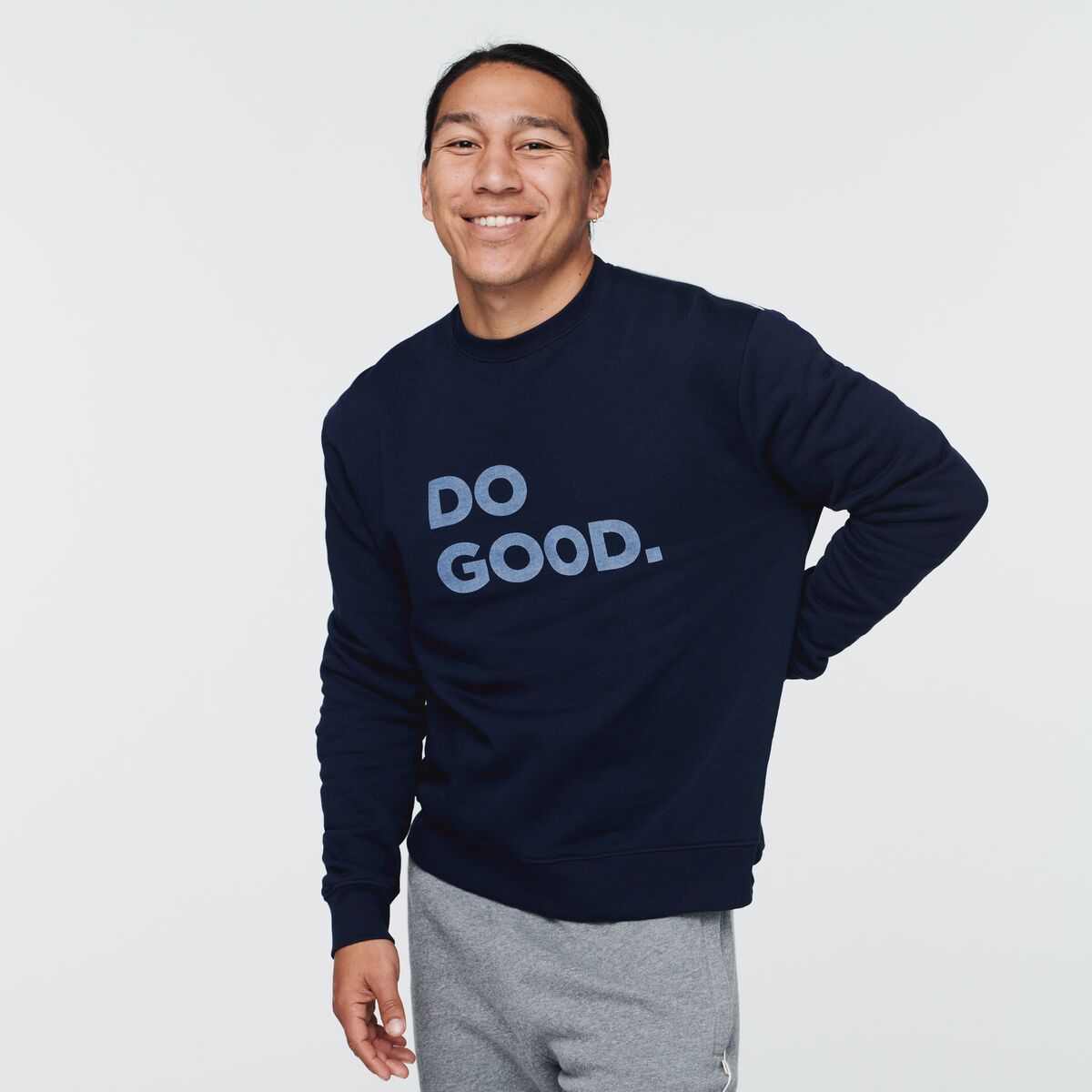 Do Good Crew Sweatshirt - Men's, Maritime, Model Mario