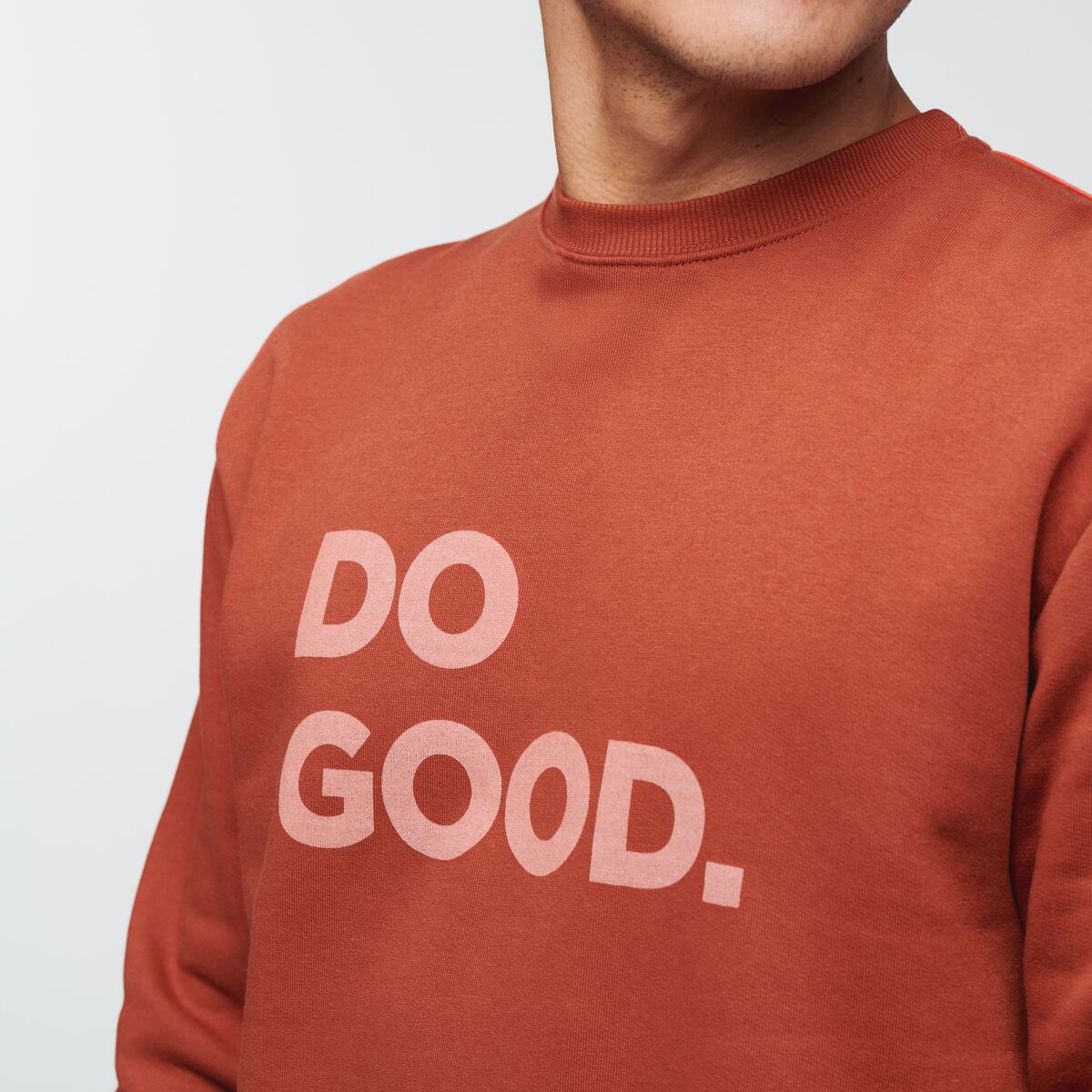 Do Good Crew Sweatshirt - Men's, Spice, Model Jeremy