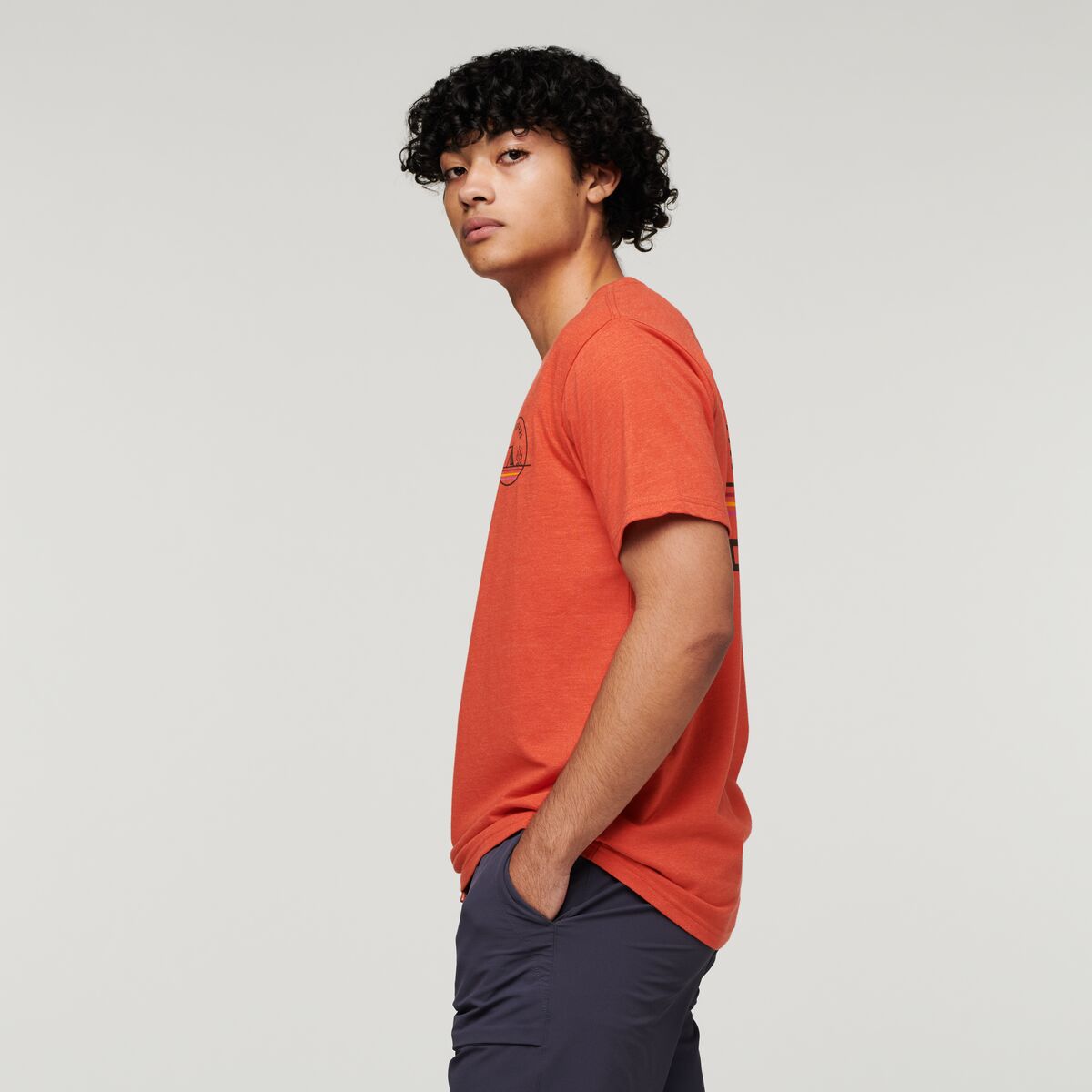 Camp Life Organic T-Shirt - Men's, Canyon, Model Xavier