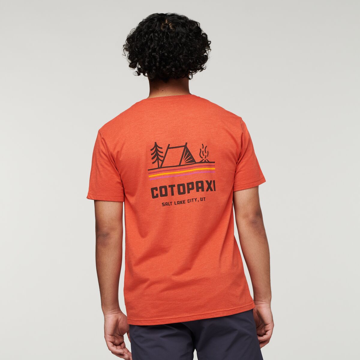 Camp Life Organic T-Shirt - Men's, Canyon, Model Xavier