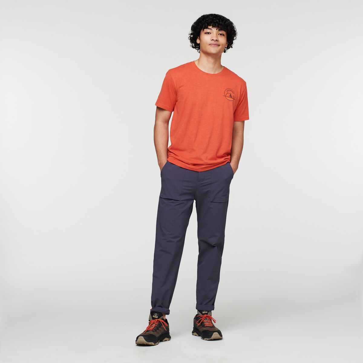Camp Life Organic T-Shirt - Men's, Canyon, Model Xavier