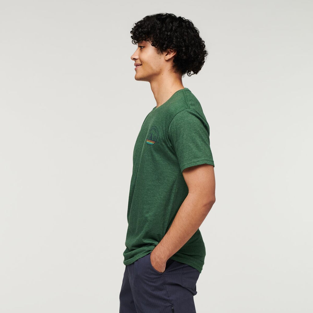 Camp Life Organic T-Shirt - Men's, Forest, Model Xavier