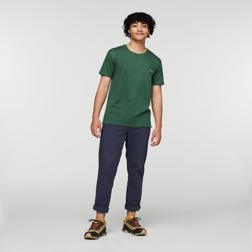 Camp Life Organic T-Shirt - Men's, Forest, Model Xavier