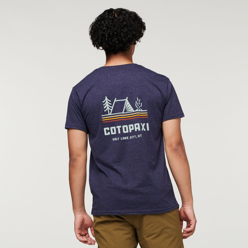 Camp Life Organic T-Shirt - Men's, Maritime, Model Xavier