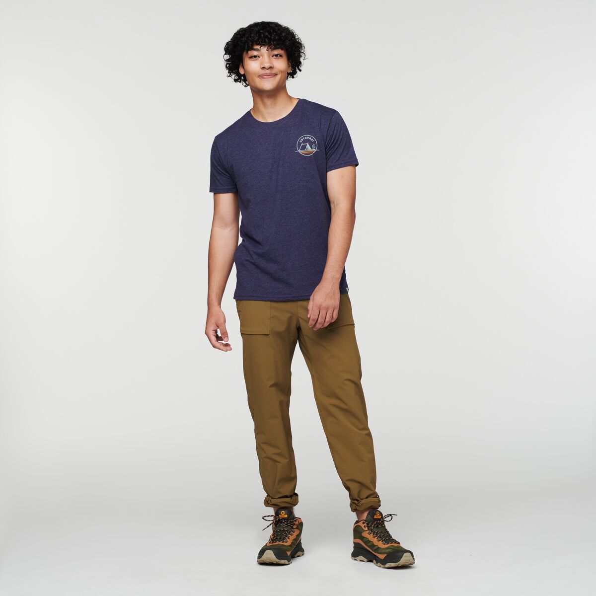 Camp Life Organic T-Shirt - Men's, Maritime, Model Xavier