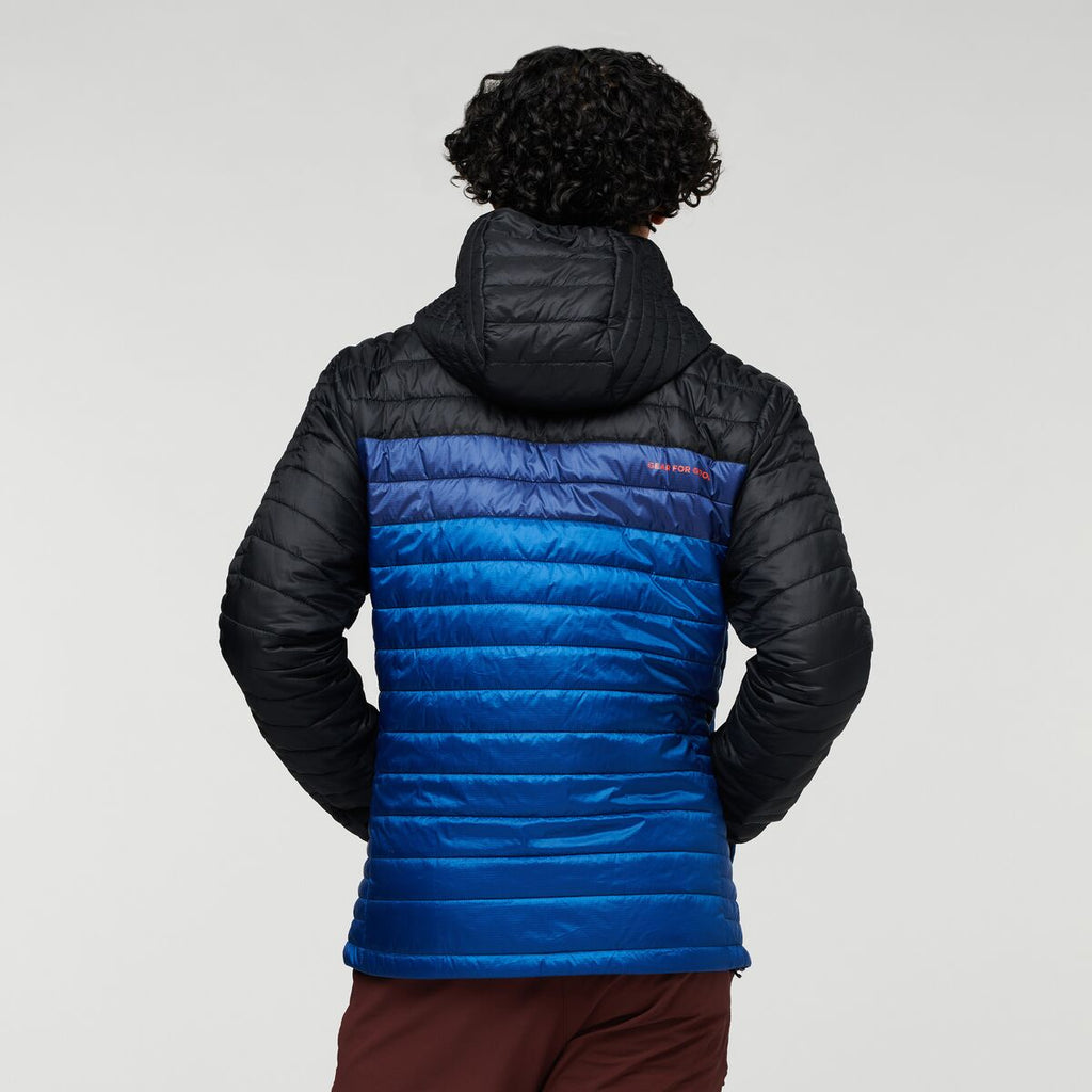 Capa Insulated Hooded Jacket - Men's, Black/Pacific, Model Xavier