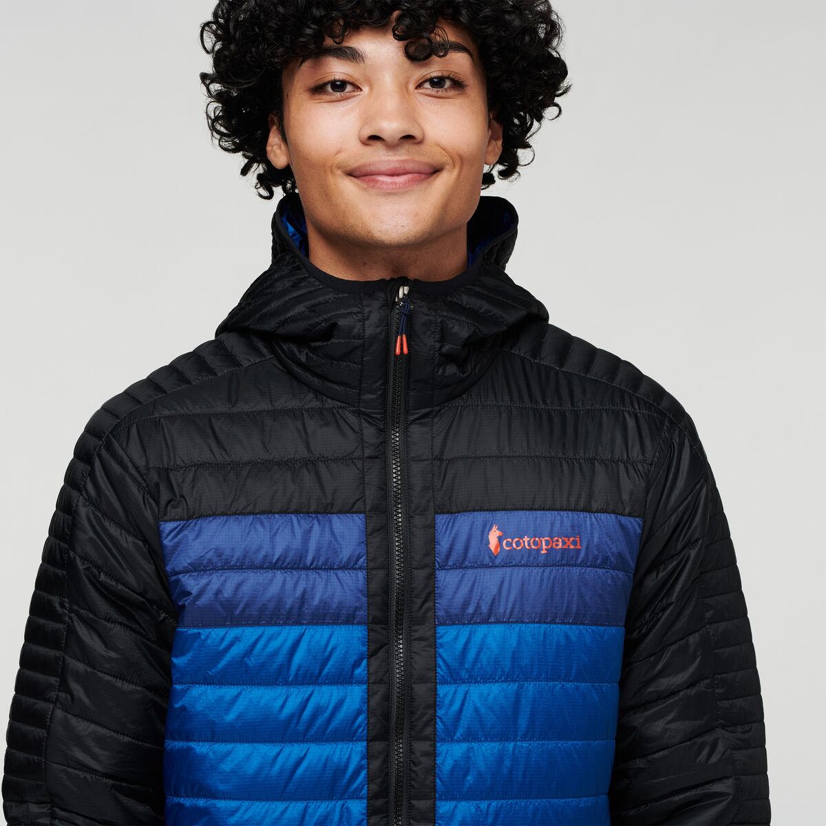 Capa Insulated Hooded Jacket - Men's, Black/Pacific, Model Xavier