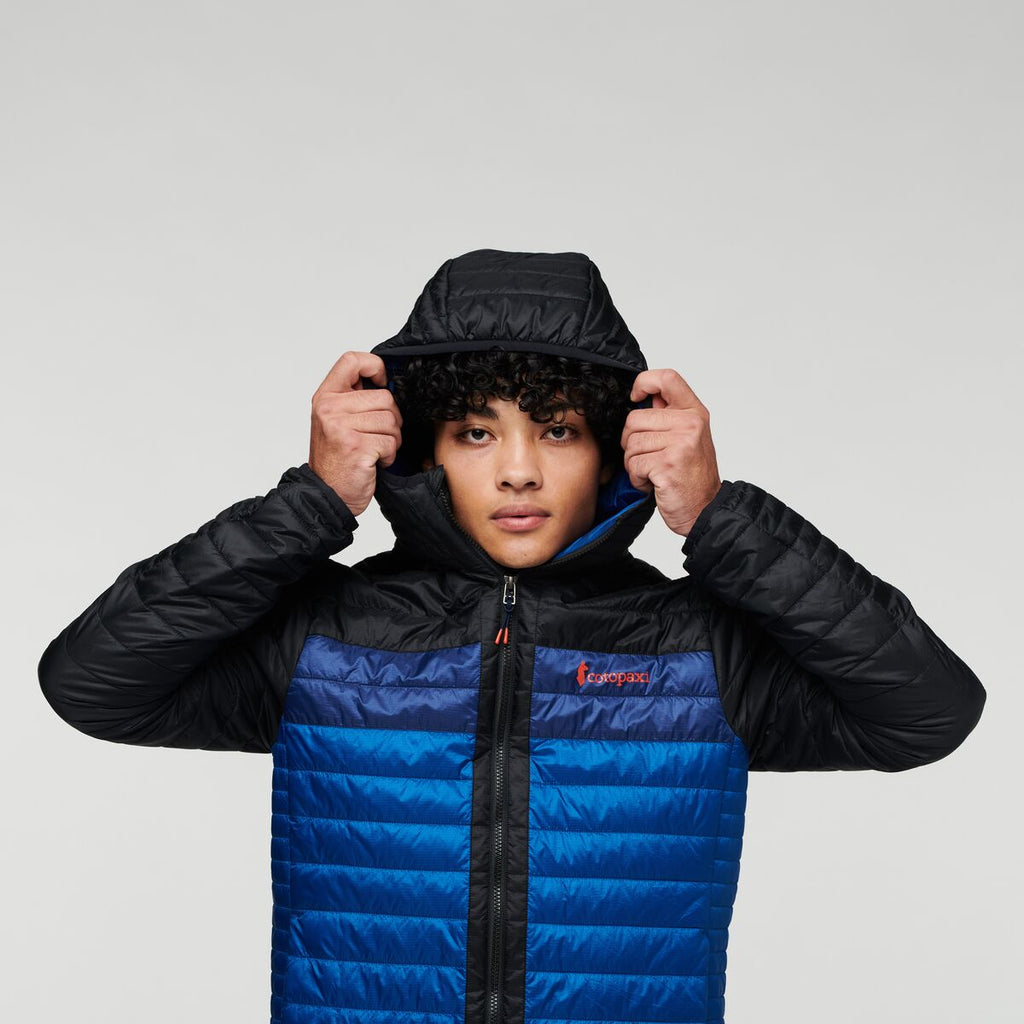 Capa Insulated Hooded Jacket - Men's, Black/Pacific, Model Xavier