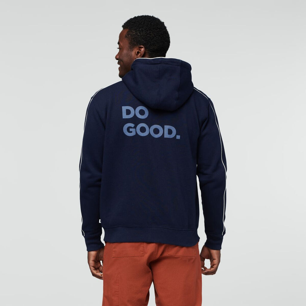Do Good Organic Full-Zip Hoodie - Men's, Maritime, Model Jeremy