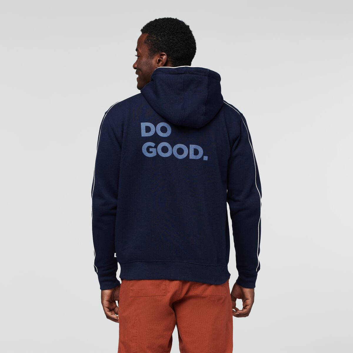 Do Good Organic Full-Zip Hoodie - Men's, Maritime, Model Jeremy