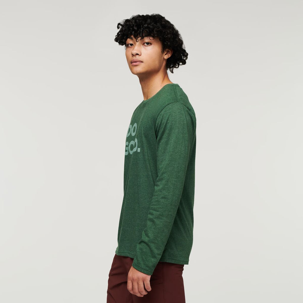 Do Good Long-Sleeve T-Shirt - Men's, Forest, Model Xavier