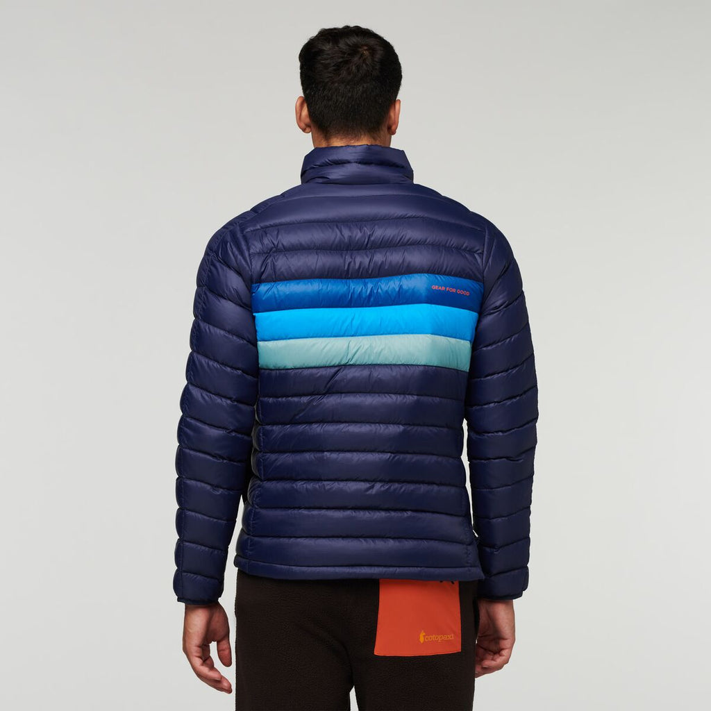 Fuego Down Pullover - Men's, Maritime Stripes, Model Munther