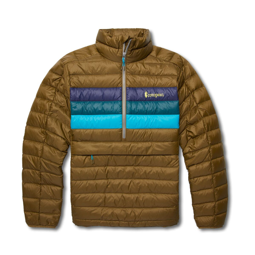 Fuego Down Pullover - Men's, Oak Stripes