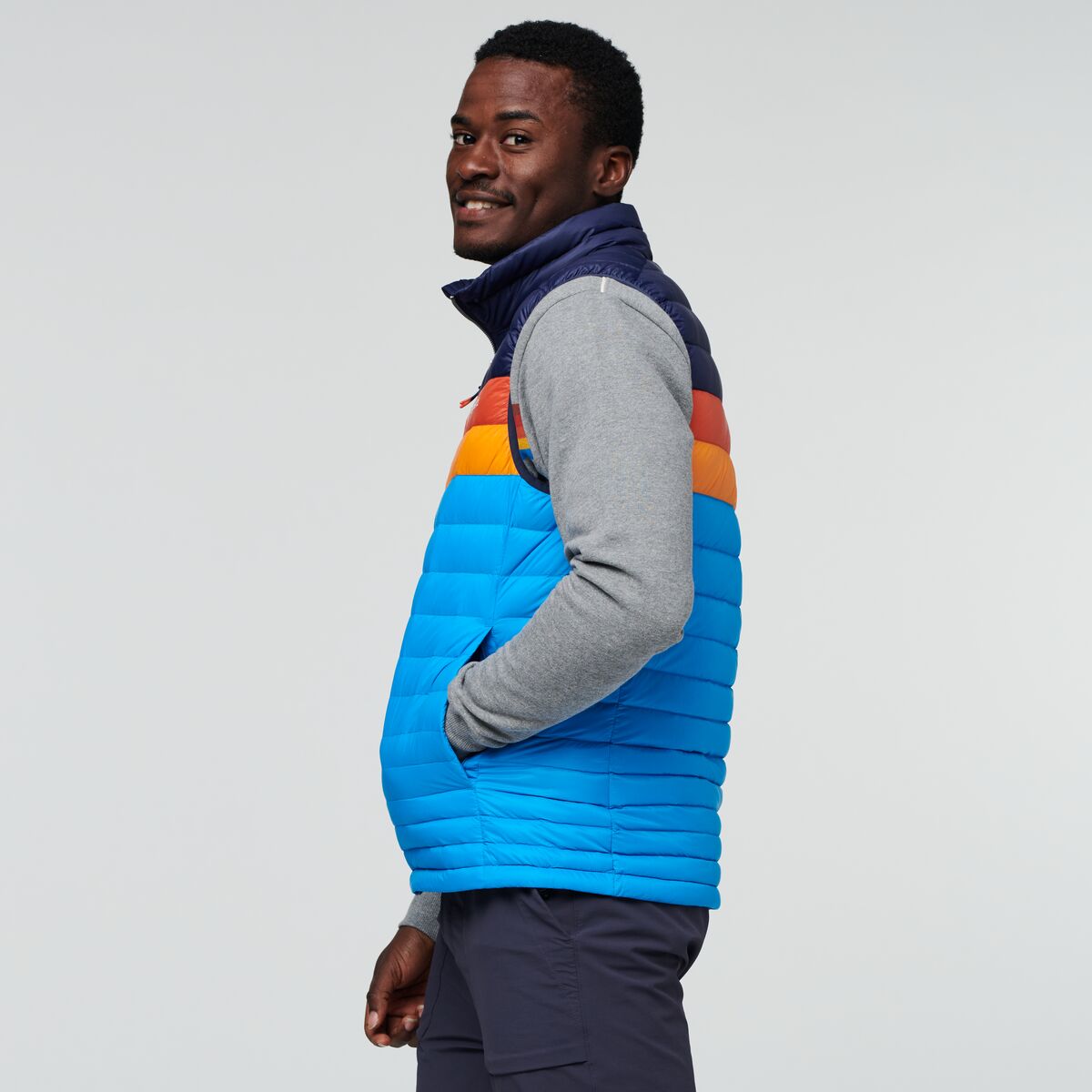 Fuego Down Vest - Men's, Maritime/Saltwater, Model Jeremy