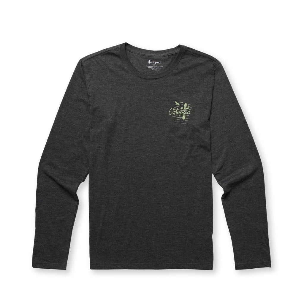 Hello Llama Long-Sleeve Organic T-Shirt - Men's, Iron