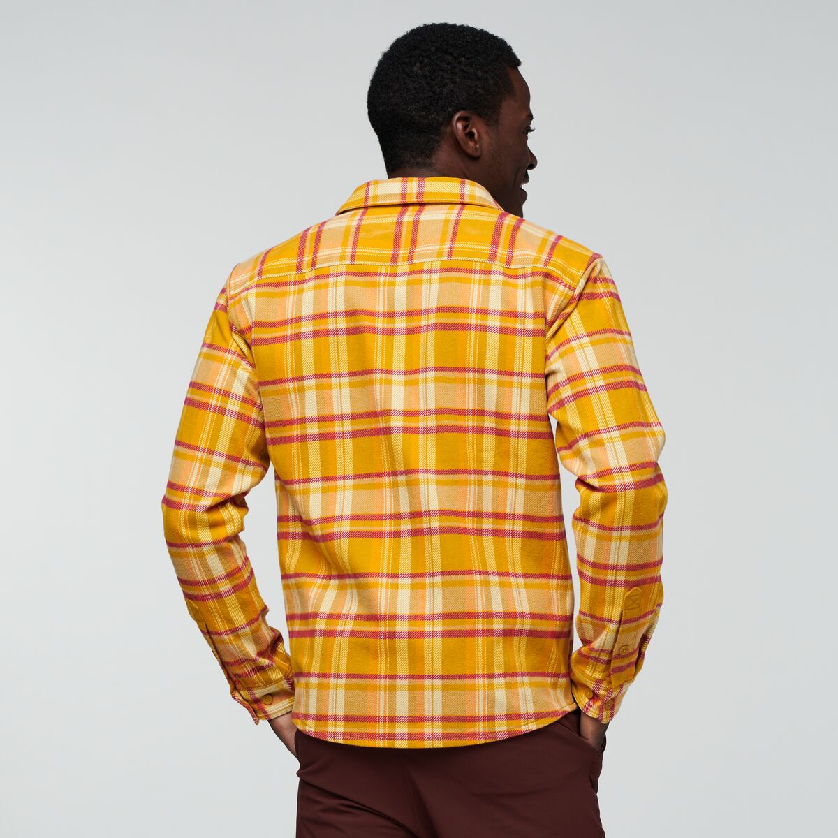 Mero Flannel Shirt - Men's, Amber Plaid, Model Jeremy