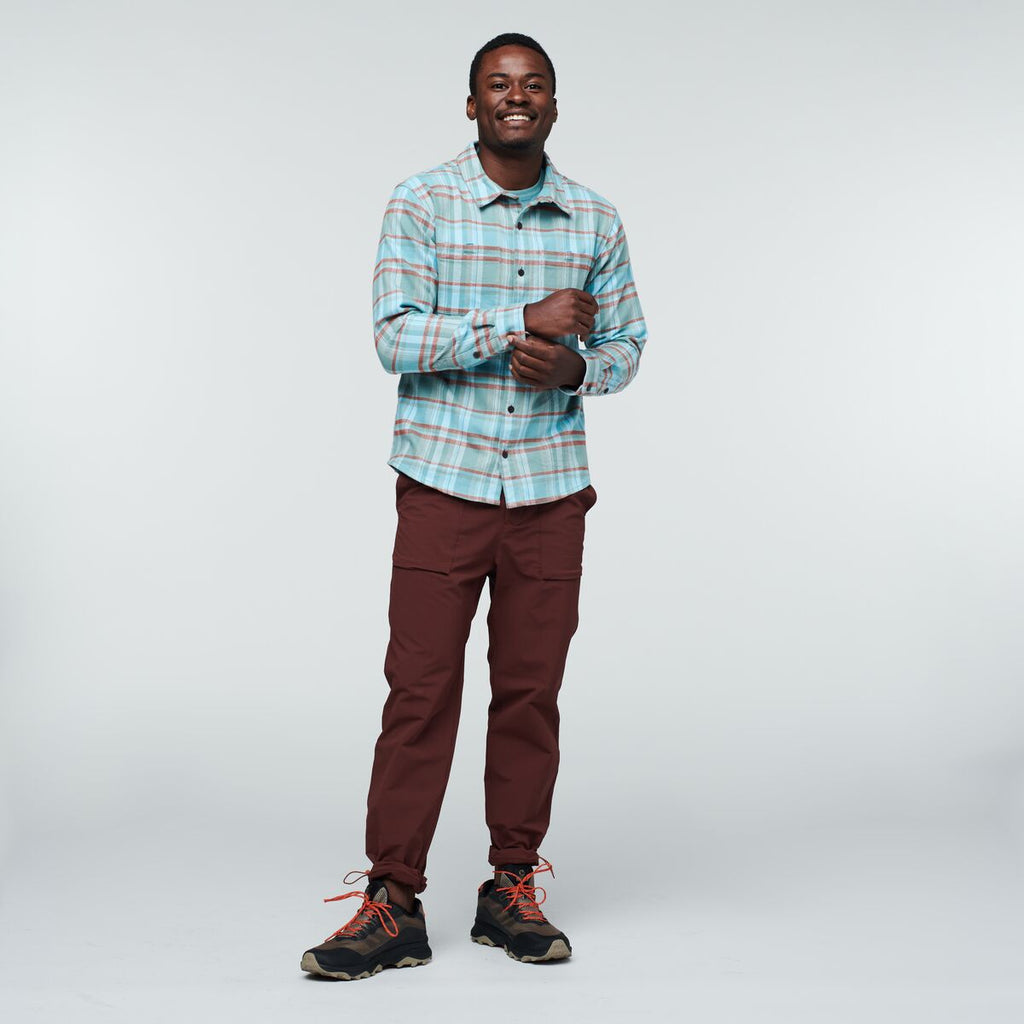 Mero Flannel Shirt - Men's, Bluegrass Plaid, Model Jeremy