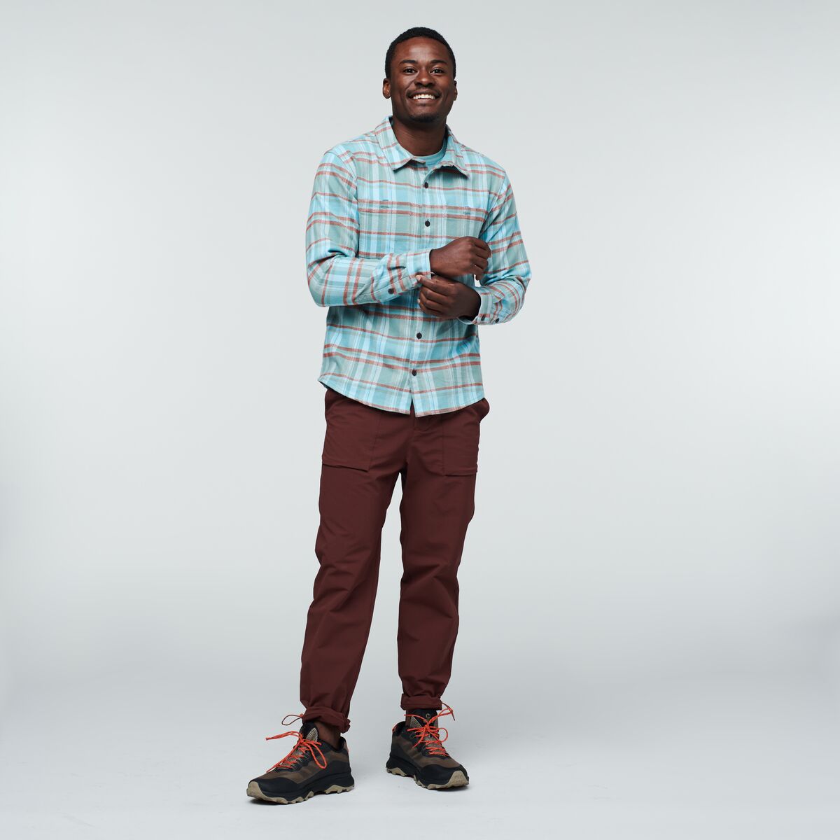 Mero Flannel Shirt - Men's, Bluegrass Plaid, Model Jeremy