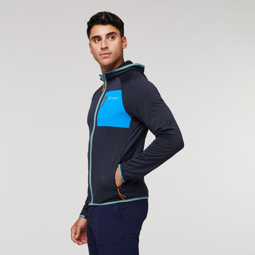 Otero Fleece Full-Zip Hooded Jacket - Men's, Graphite, Model Munther