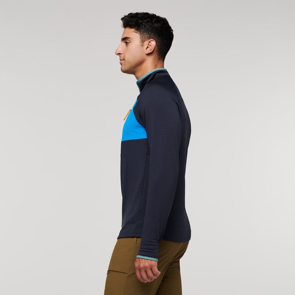 Otero Fleece Half-Zip Pullover - Men's, Graphite, Model Munther