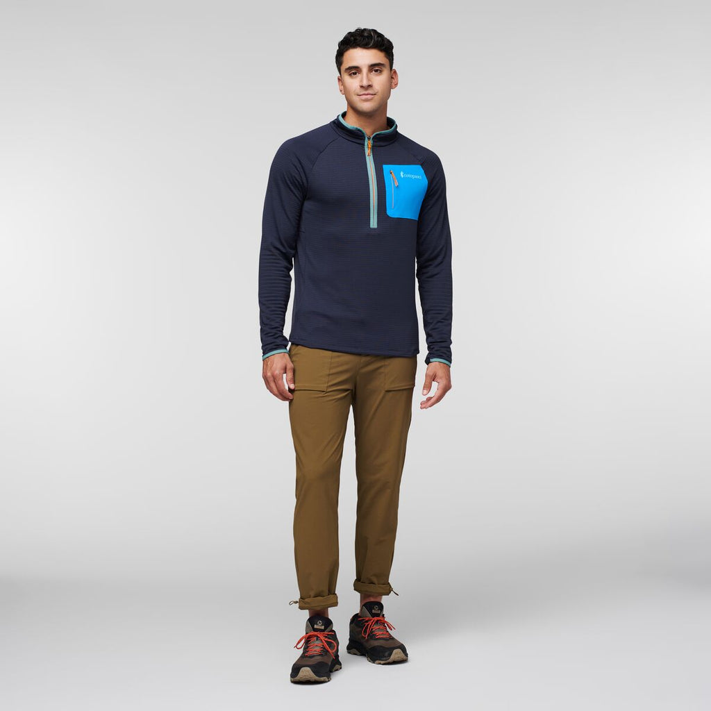 Otero Fleece Half-Zip Pullover - Men's, Graphite, Model Munther
