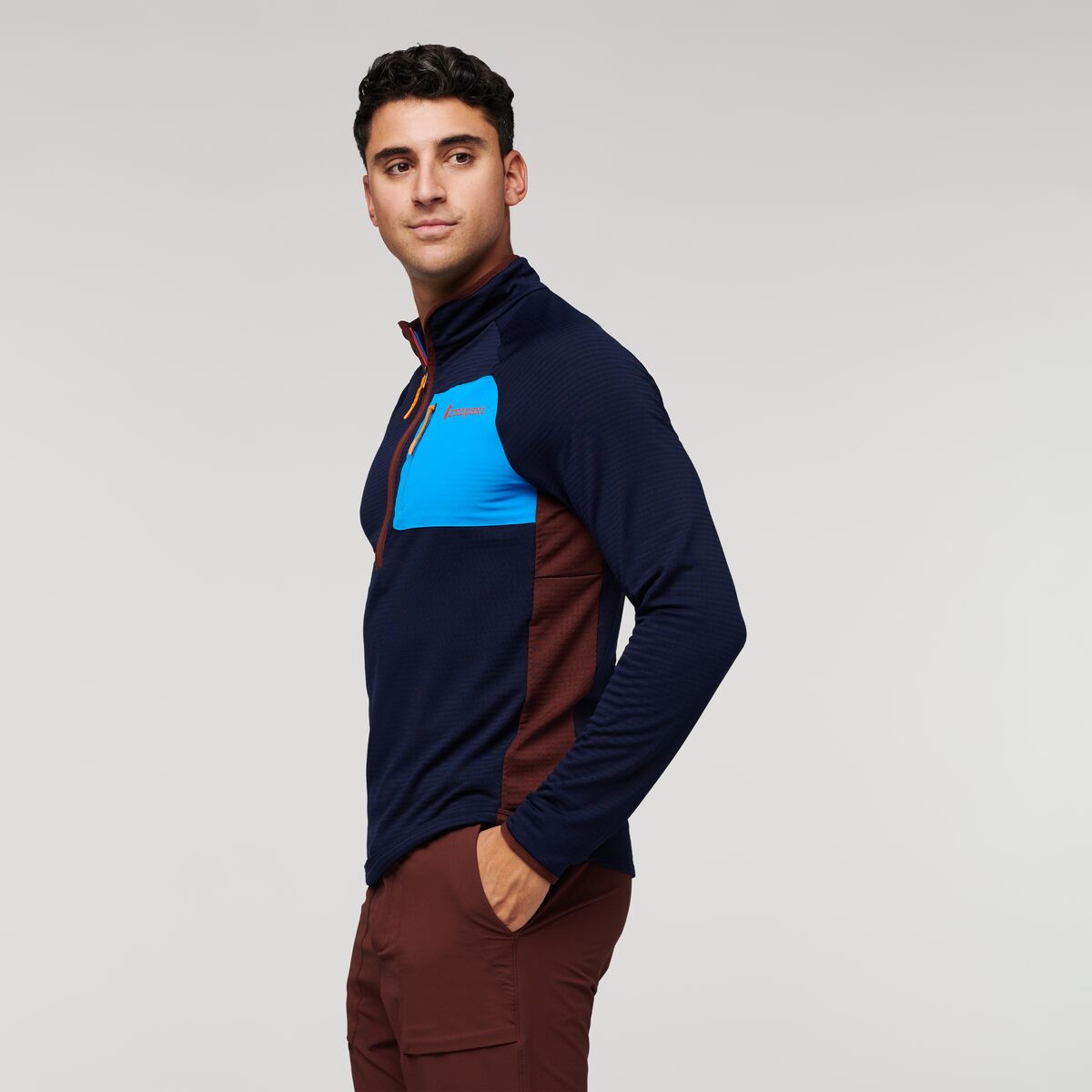 Otero Fleece Half-Zip Pullover - Men's, Maritime, Model Munther