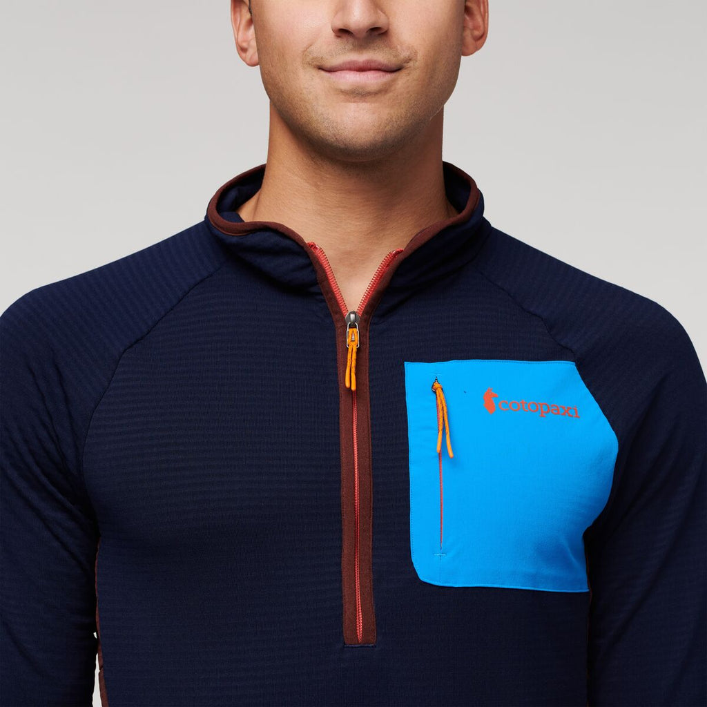 Otero Fleece Half-Zip Pullover - Men's, Maritime, Model Munther