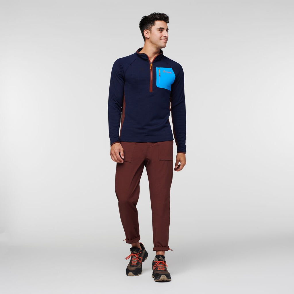Otero Fleece Half-Zip Pullover - Men's, Maritime, Model Munther