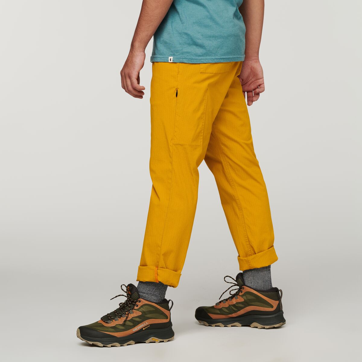 Salto Ripstop Pant - Men's, Amber, Model Xavier
