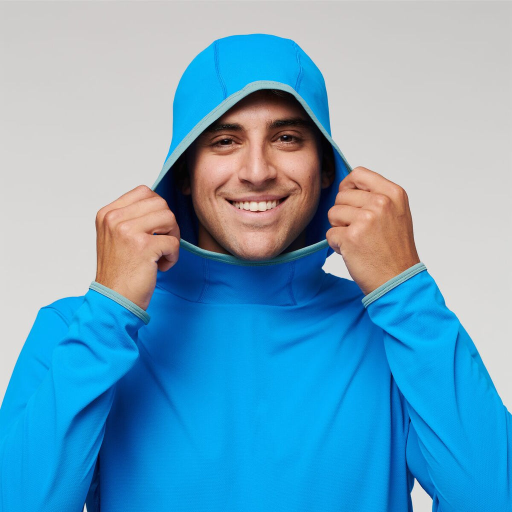 Sombra Sun Hoodie - Men's, Saltwater, Model Munther