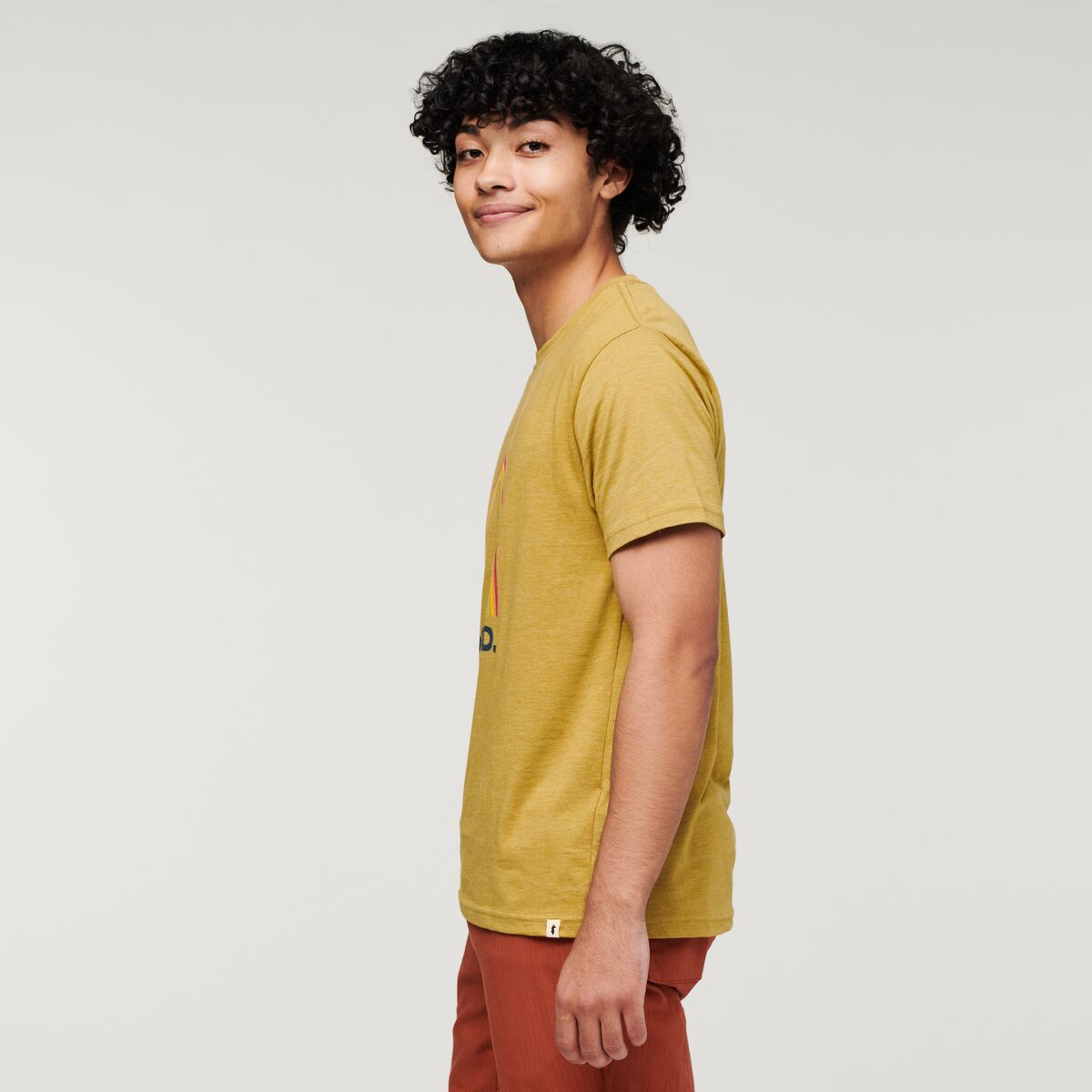 Sunshine Do Good Organic T-Shirt - Men's, Hops, Model Xavier