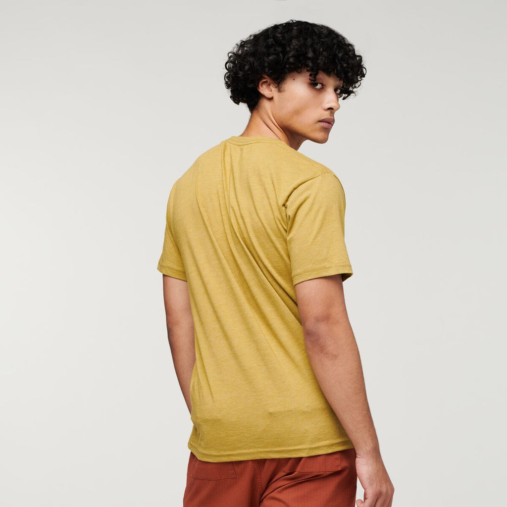 Sunshine Do Good Organic T-Shirt - Men's, Hops, Model Xavier