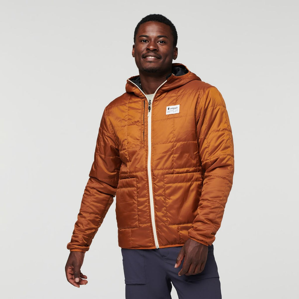Teca Cálido Hooded Jacket - Men's, Space Station, Model Jeremy
