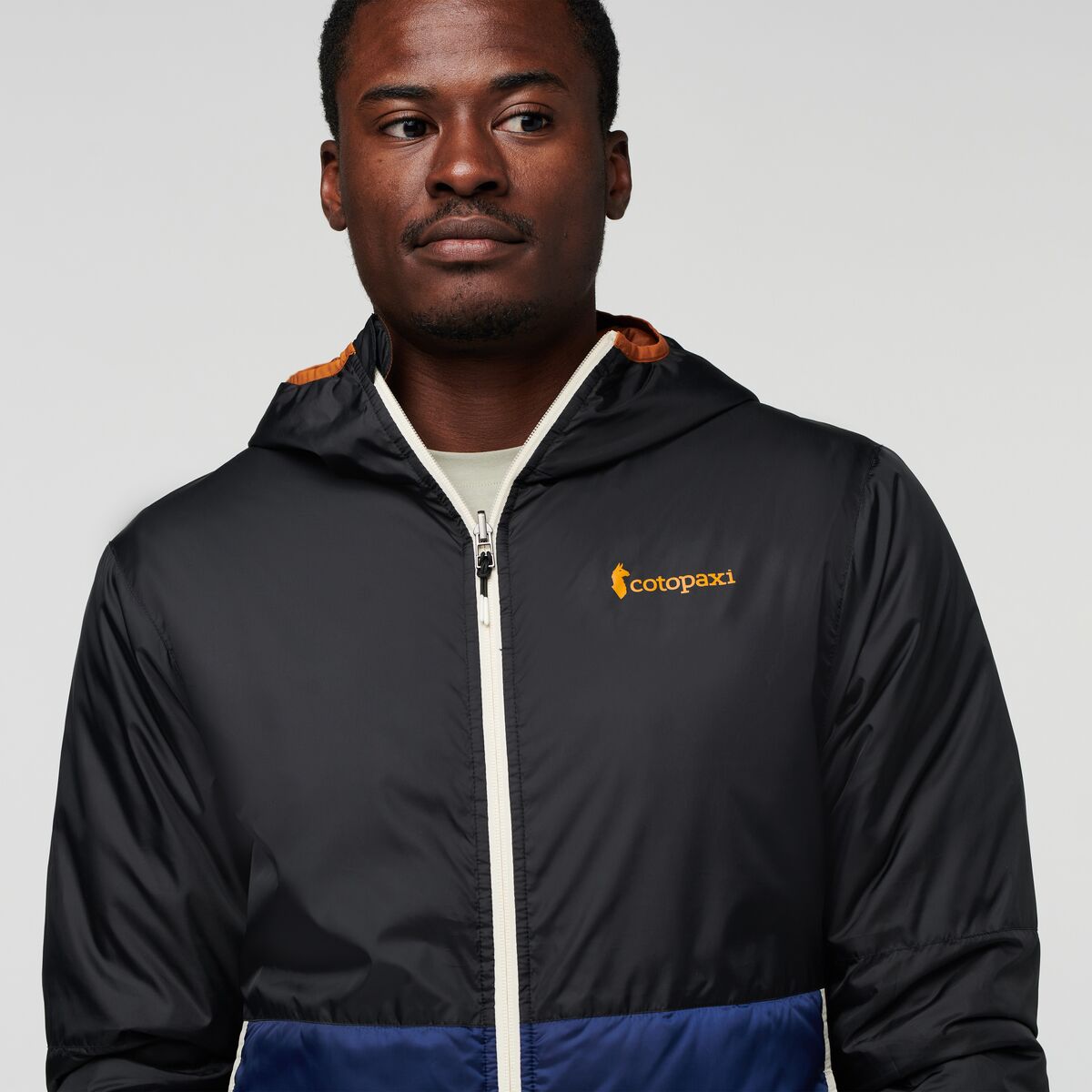 Teca Cálido Hooded Jacket - Men's, Space Station, Model Jeremy