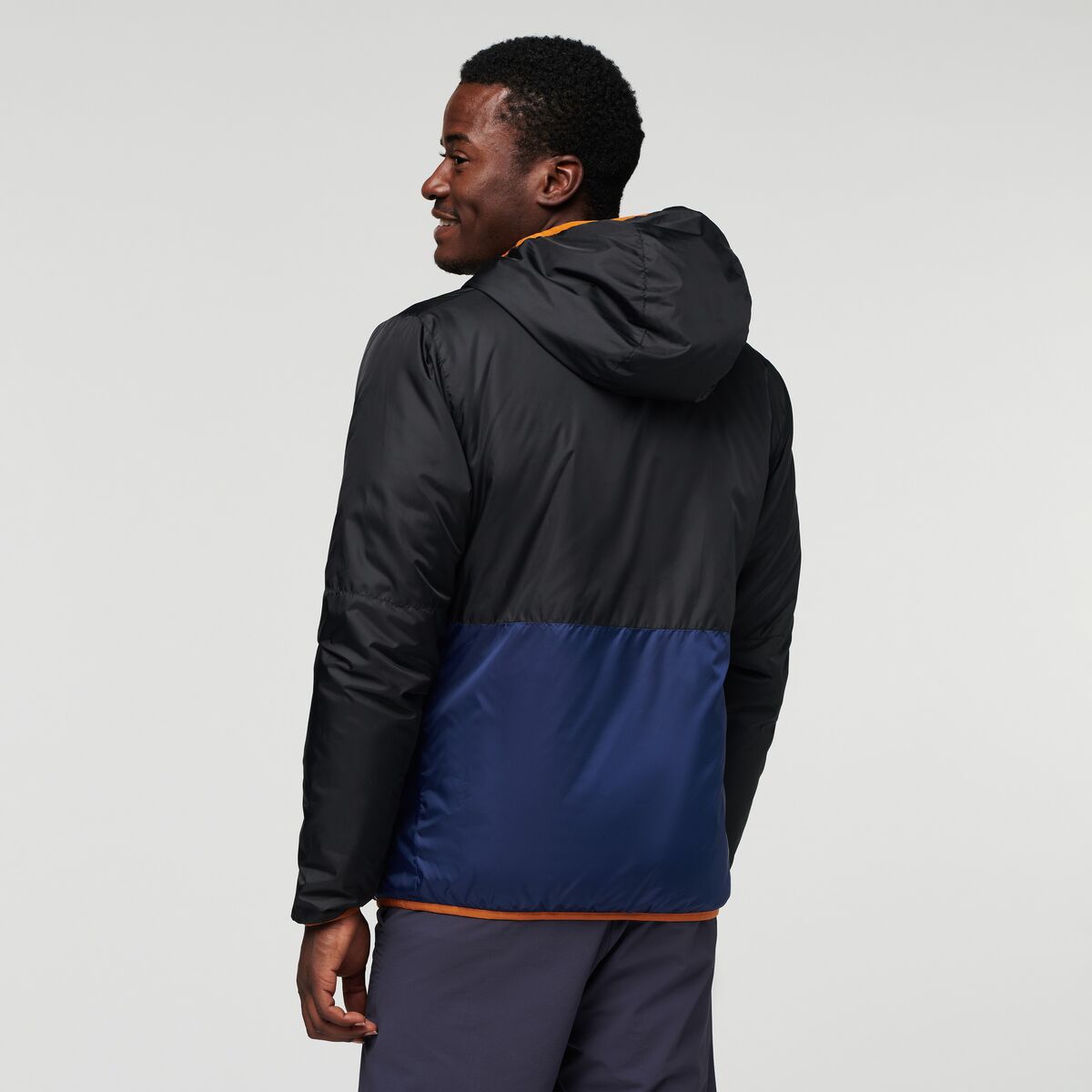 Teca Cálido Hooded Jacket - Men's, Space Station, Model Jeremy