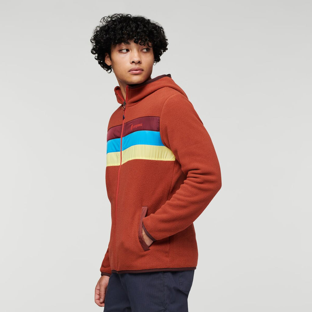 Teca Fleece Hooded Full-Zip Jacket - Men's, Rusty Nail, Model Xavier