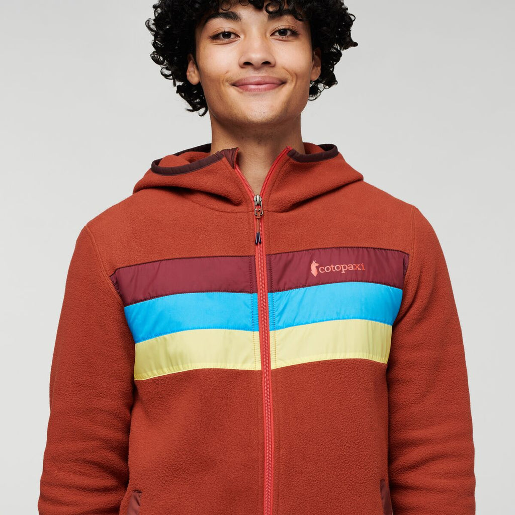 Teca Fleece Hooded Full-Zip Jacket - Men's, Rusty Nail, Model Xavier