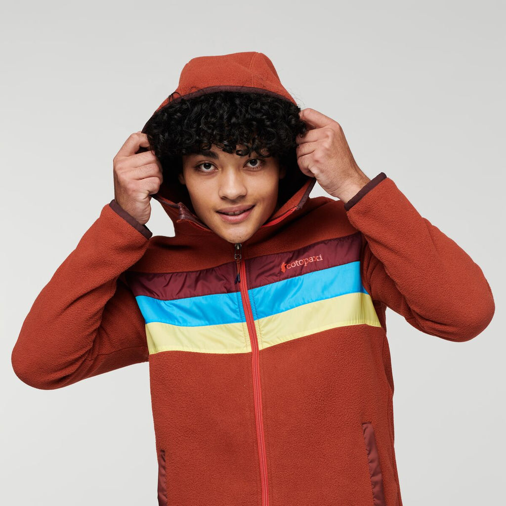Teca Fleece Hooded Full-Zip Jacket - Men's, Rusty Nail, Model Xavier