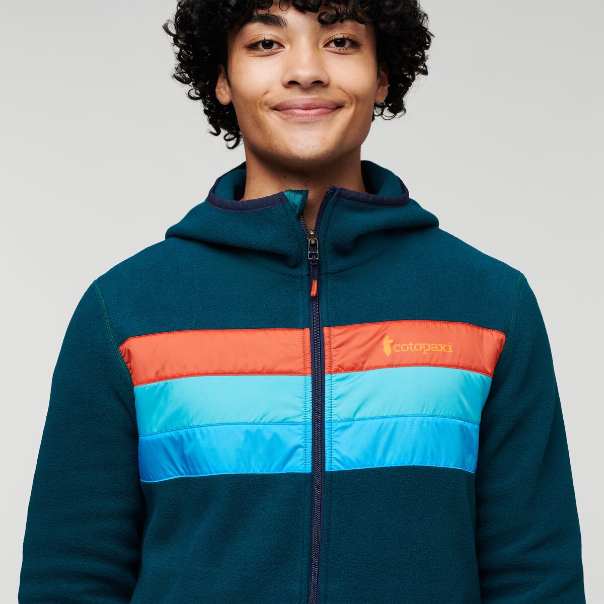 Teca Fleece Hooded Full-Zip Jacket - Men's, The Goat, Model Xavier