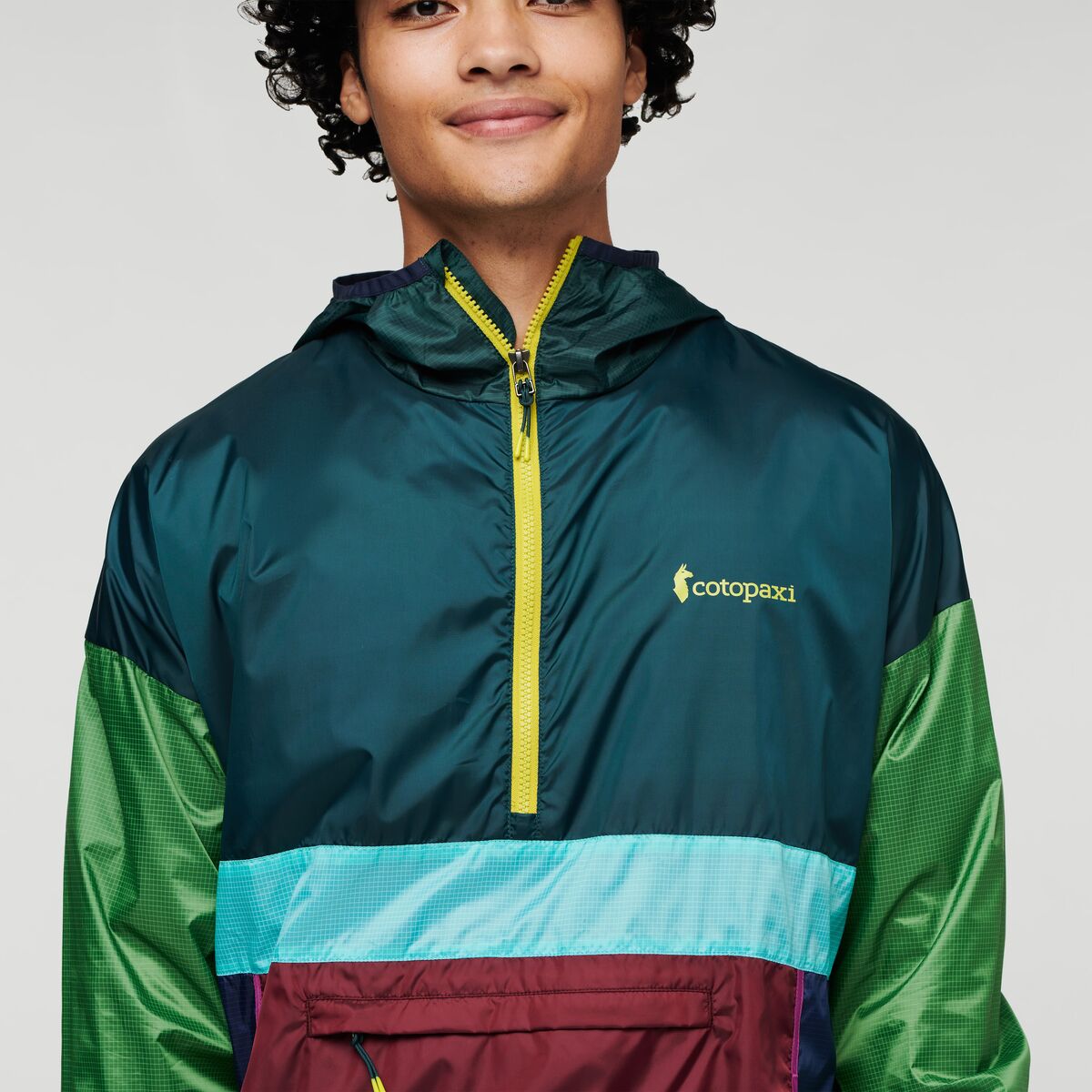 Teca Half-Zip Windbreaker - Men's, Pinelands, Model Xavier