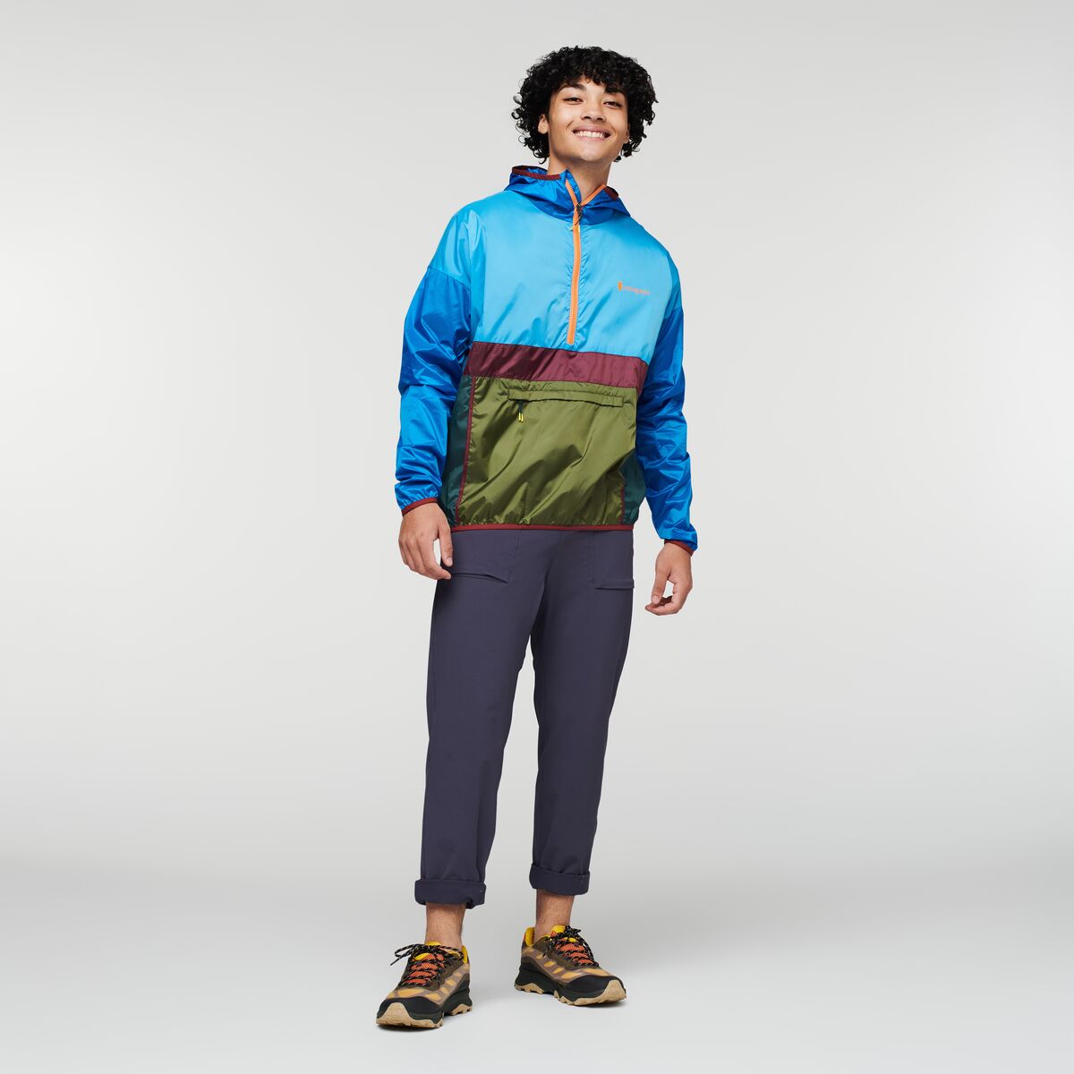 Teca Half-Zip Windbreaker - Men's, Seattle, Model Xavier