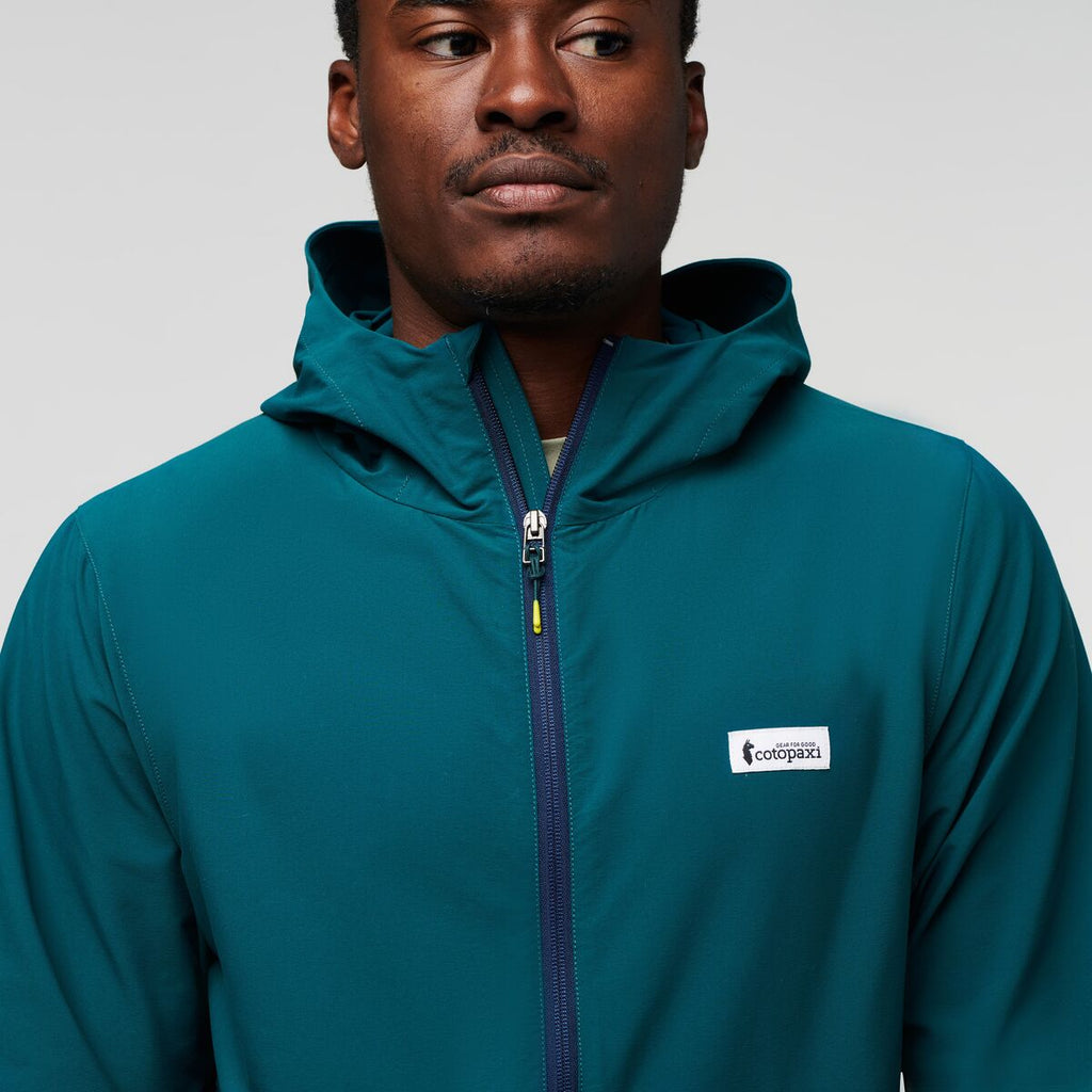 Viento Travel Jacket - Men's, Deep Ocean, Model Jeremy