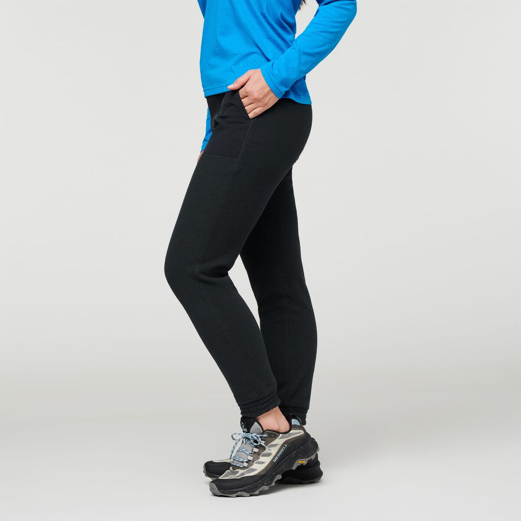 Abrazo Fleece Jogger - Women's, Black, Model Aya