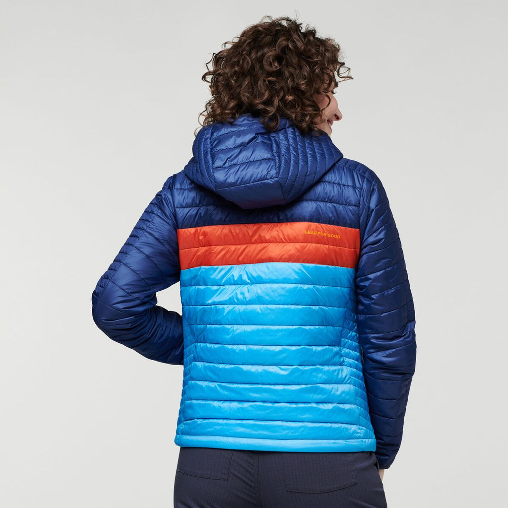 Capa Insulated Hooded Jacket - Women's, Maritime/Saltwater, Model Courtney
