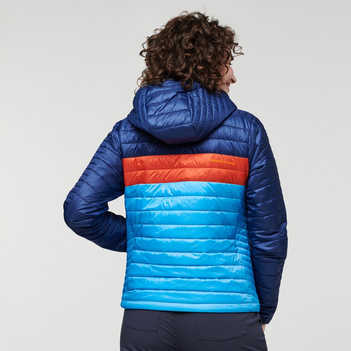 Capa Insulated Hooded Jacket - Women's, Maritime/Saltwater, Model Courtney